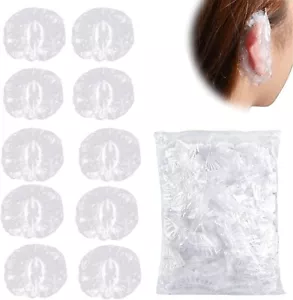 100x Clear Disposable Ear Protectors Shower, Bathing For prevent ear-infection - Picture 1 of 8