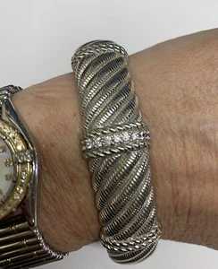 Pulsera Dimonique con bisagras de plata esterlina Judith Ripka - Imagen 1 de 8