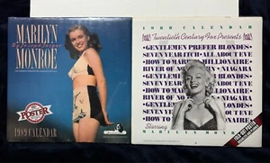 Set of 2 Marilyn Monroe Calendars 1989 + 1988 BOTH NEW/SEALED! - Picture 1 of 5