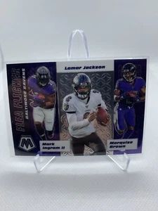 2020 Mosaic BALTIMORE RAVENS Flea Flicker Insert! LAMAR JACKSON ๐๐ - Picture 1 of 2