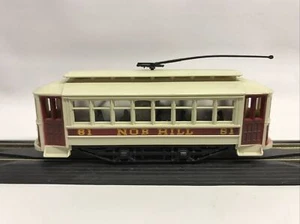 TYCO 214B Nob Hill Powered Trolley #61 Plastic HO Scale Tested Runs Well - Picture 1 of 6