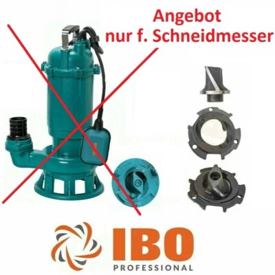 DAMBAT Schneidmesser / Cutter für Fäkalienpumpe Tauchpumpe Schmutzwasserpumpe