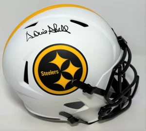 Steelers DONNIE SHELL Firmado Tamaño Completo LUNAR Réplica Casco de Velocidad AUTOMÁTICO - BAJO - Imagen 1 de 1