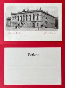 AK DRESDEN um 1900 Museum Johanneum mit Strassenbahn ( 154718 - Bild 1 von 1