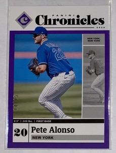 2020 Panini Chronicles PETE ALONSO /25 Purple New York METS FLORIDA 🐊 🐻‍❄️