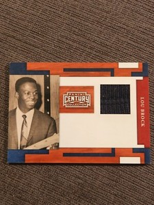 2010 Panini Century Collection Materials GU Jersey #13 Lou Brock /25