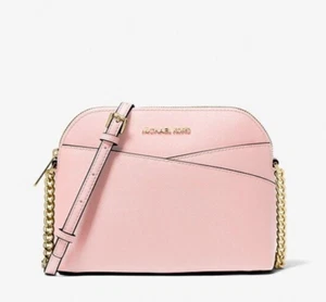 NWT MICHAEL KORS JET SET MEDIUM DOME CROSSBODY BAG/PURSE POWDER BLUSH $398 - Picture 1 of 3