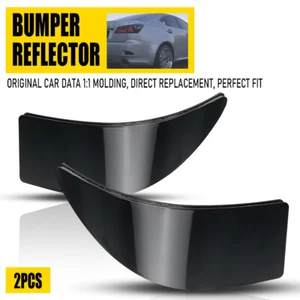 Smoked Lens Rear Bumper Reflectors Covers For 2006-2013 Lexus IS IS250 IS350 EK - Picture 1 of 12