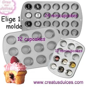 Molde Magdalenas muffins cupcakes minimagdalenas 12 o 24 unidades de Wilton - Imagen 1 de 1