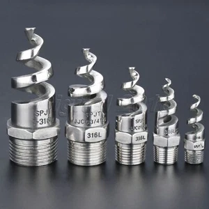 Stainless Steel Spiral Nozzle Cone Atomization Watering Spray Sprinkler Head - Picture 1 of 23