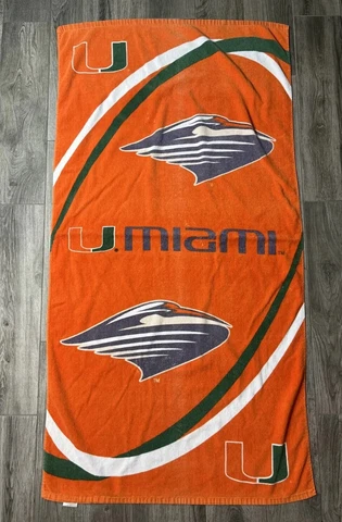 Miami Hurricanes Beach Towel McArthur 56" x 29" Cover