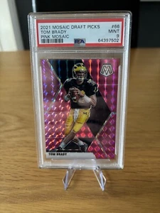 Tom Brady 2021 Mosaic Draft Picks 13/25 PSA 9 Pink Mosaic - Bild 1 von 3