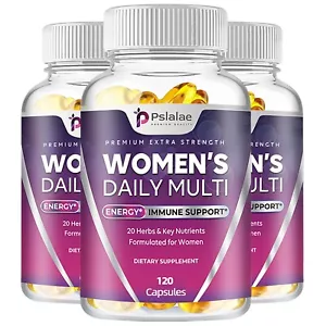 Women's Daily Multi - Multivitamins & Minerals - Hair, Skin & Bone Health - Picture 1 of 11