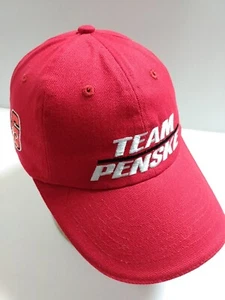 Team Penske 3 6 Stock Car Nascar Indy Racing Red Baseball Cap Hat Adjustable - Picture 1 of 5
