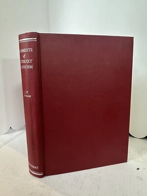 Elements Of Literary Criticism Charles F. Johnson Hardback Book 1968 - Image 1 of 4