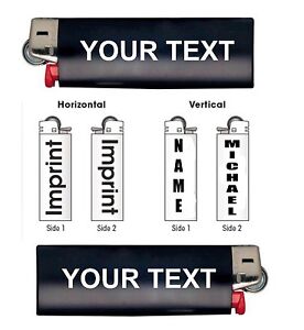 Design Your Bic Lighter Vinyl Decal Sticker Customized Name Text Gift B8288