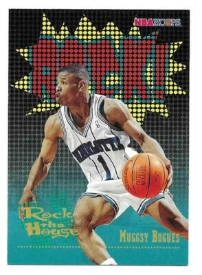 MUGGSY BOGUES 1995-96 HOOPS RTH CARD NEAR MINT+ CONDITION - Image 1 of 2