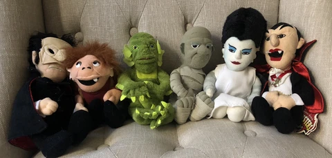 Universal Studios Monsters 1999 Stuffins Halloween 9" Plush Vintage Lot Of 6 Cover