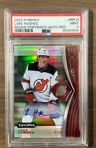 2023 UD SYNERGY LUKE HUGHES RETRATOS DE NOVATO AUTOS ROJO 15/25 PSA 9 DEVILS - Imagen 1 de 4