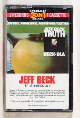 JEFF BECK‎– Truth / Beck-Ola 1980 US 2-for-1 cassette SEALED Rod Stewart - Image 1 of 2