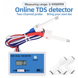 Dual Probe Water TDS Meter EC Conductivity Tester Water Quality Detector Monitor - Picture 1 of 10