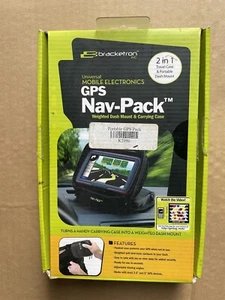 Bracketron Nav-Pack Universal Weighted Vehicle GPS Dash Mount Carrying Case - Picture 1 of 2