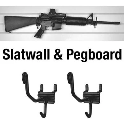 Horizontal Slatwall and Pegboard Gun Cradles - 10 Pack - Image 1 of 4