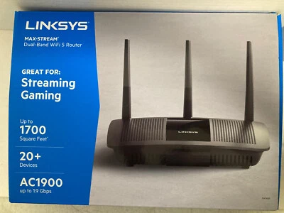 Linksys EA7450 Max-Stream Dual-Band AC1900 Wi-Fi 5 Router - Image 1 of 3