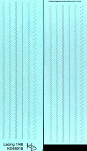 KV Decals 1/48 WORLD WAR I AIRCRAFT LACING Light Brown - Picture 1 of 1