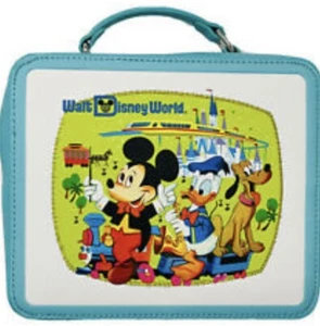 NEW 21 Disney Parks Loungefly Vault Collection Lunchbox Mickey, Donald, bears - Foto 1 di 3