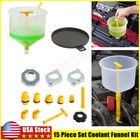 Spill Proof Radiator Coolant Filling Funnel Kit Car Auto Fluid Cooling System US