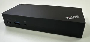 Lenovo USB-C Docking Station - Thinkpad 40A9 - 6x USB/2x DP/VGA/Ethernet - Picture 1 of 4