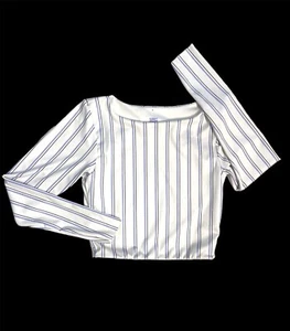 TOP CROP MANICA LUNGA SPORTIVO. Abbigliamento Donna Tg M - Foto 1 di 3