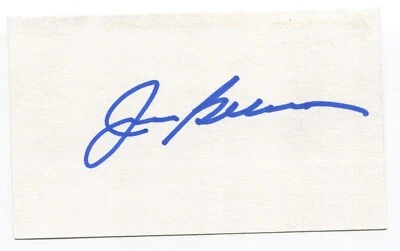 John Gelnar Signed 3x5 Index Card Autographed MLB Baseball Seattle Pilots - Image 1 of 2