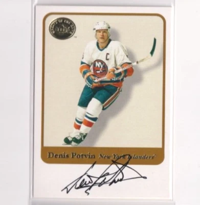 2001-02 Fleer Greats Of The Game AUTO Denis Potvin New York Islanders - Image 1 of 2