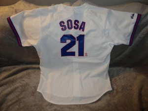 Majestic Sammy Sosa Chicago Cubs #21 MLB Baseball Jersey Size XL Full Button - Picture 1 of 21