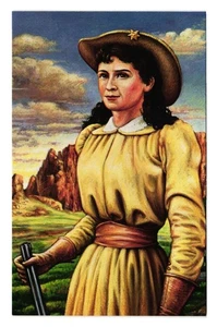 Annie Oakley 1993 USPS Postcard 19 Cent Stamp Wild West Sharpshooter Entertainer - Picture 1 of 2