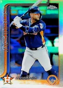2025 TOPPS CHROME REFRACTOR #279 CHRISTIAN WALKER HOUSTON ASTROS - Picture 1 of 2