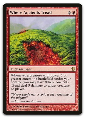 Where Ancients Tread #130 (NM) Commander 2013 C13 Magic MTG - Image 1 of 2