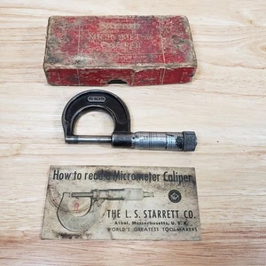 Starrett T436XP Micrómetro 1" Herramienta De Colección con Caja y Guía Hecho en EE. UU. - Imagen 1 de 12