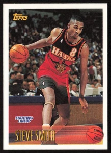 1997 Topps/Kenner Starting Lineup Cards Steve Smith #150 Atlanta Hawks - Picture 1 of 2
