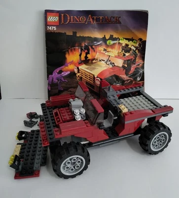 2005 LEGO Dino Attack 7475 Fire Hammer Vs. Mutant Lizards With Manual - Image 1 of 3