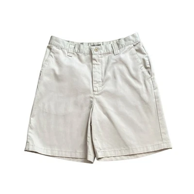 Pantalones Cortos RIDERS Informales Para Mujer Talla 12 M De Colección Tiro Alto Caqui Beige Chino Sarga Foto 1 de 4