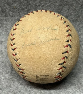 Pelota de béisbol de colección de los Tigres de Detroit de la Casa Frank de los años 50 autografiada de la Liga Park de los Años 30 Foto 1 de 4