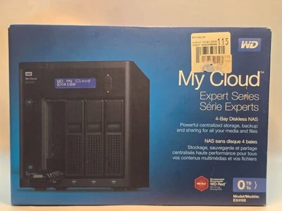WD My Cloud Expert Series EX4100 4-Bay Diskless NAS 12TB (3x 4TB WD NAS Drives) - Image 1 of 4