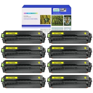 8PK CLT-Y504S Yellow Toner Cartridge for Samsung CLX-4195FN CLX-4195FW Printer - Afbeelding 1 van 24
