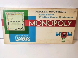 Vintage 1961 Parker Brothers Monopoly Brettspiel Originalteile komplett - Bild 1 von 8