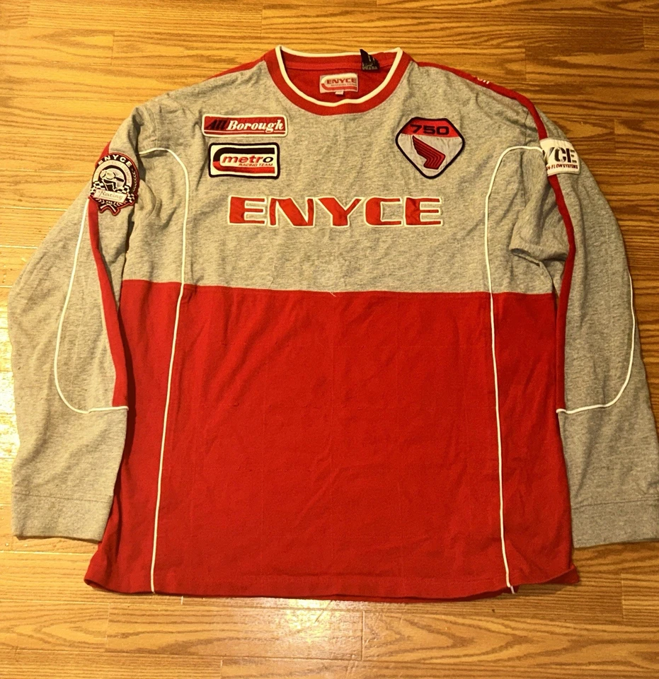 Camisa estilo automovilismo manga larga Enyce Performance Systems para hombre Foto 1 de 4