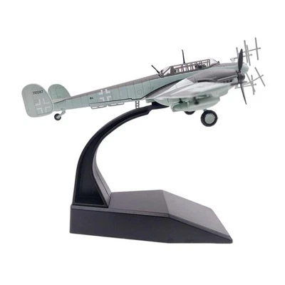 1:100 BF-110 Plane Model Simulation Ornament with Stand Alloy BF-110 Fighter - Image 1 of 4