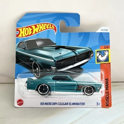 Hot Wheels 69 Mercury Cougar Eliminator 171/250 Modelo V8/1:64 HW Muscle Mania  Foto 1 de 3